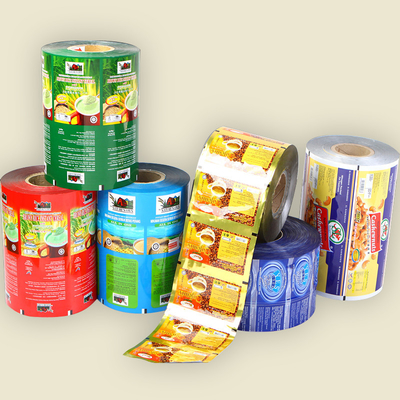 Printing Plastic Roll Film , Food Packaging Film For Snack Packing