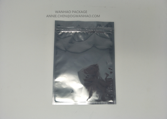 ESD Anti Static Bags สำหรับอุปกรณ์อิเล็คทรอนิกส์จำหน่ายถุงซิปอลูมิเนียม Foil เพื่อป้องกันความเสียหายจาก ESD